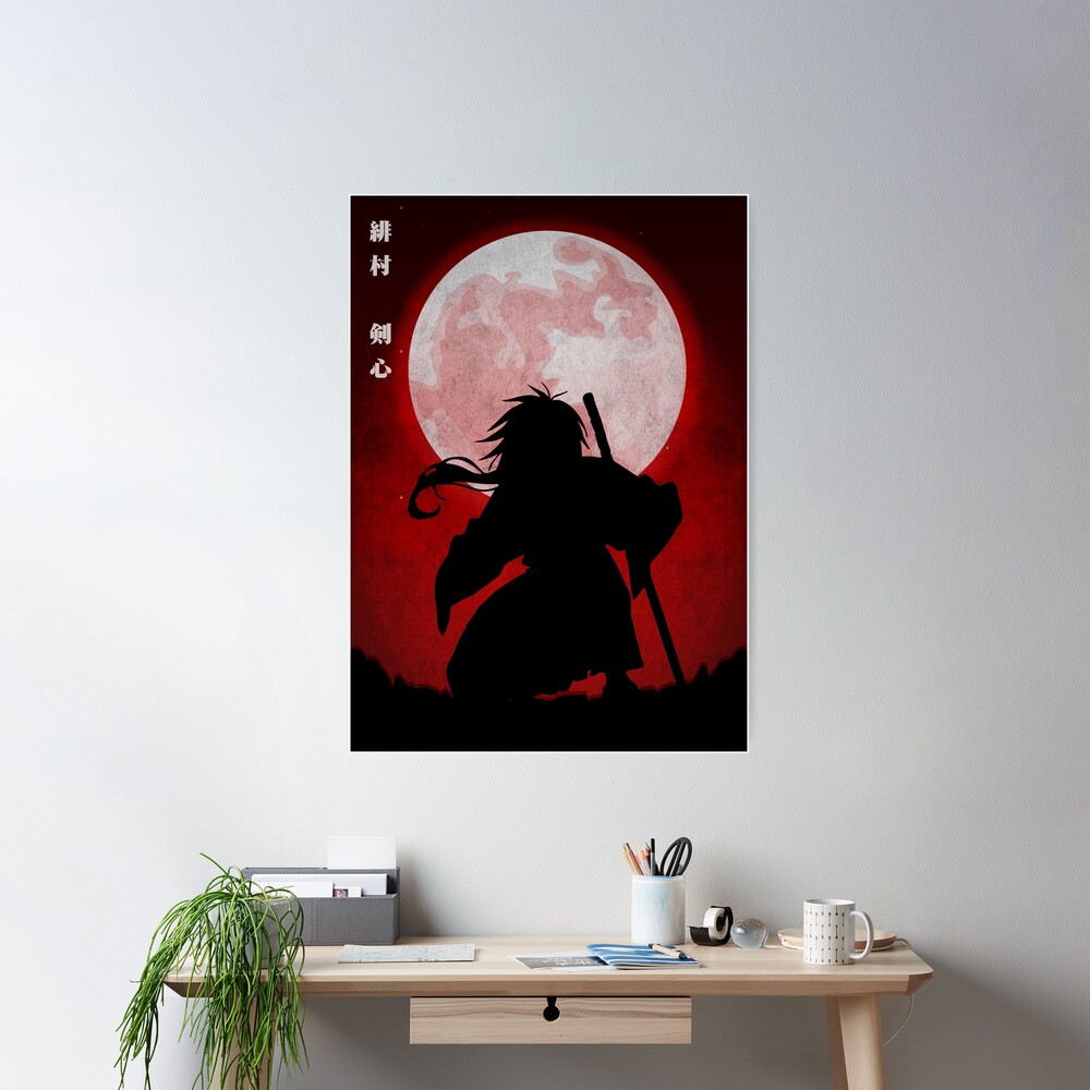 Rurouni Kenshin Red Moon Kenshin Himura Poster - Image 2