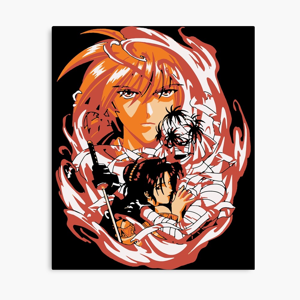 Rurouni Kenshin Himura And Fire Poster