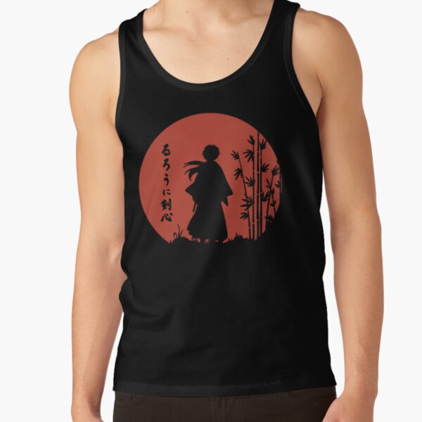 Rurouni Kenshin Retro Vintage Line Himura Kenshin Tank Top