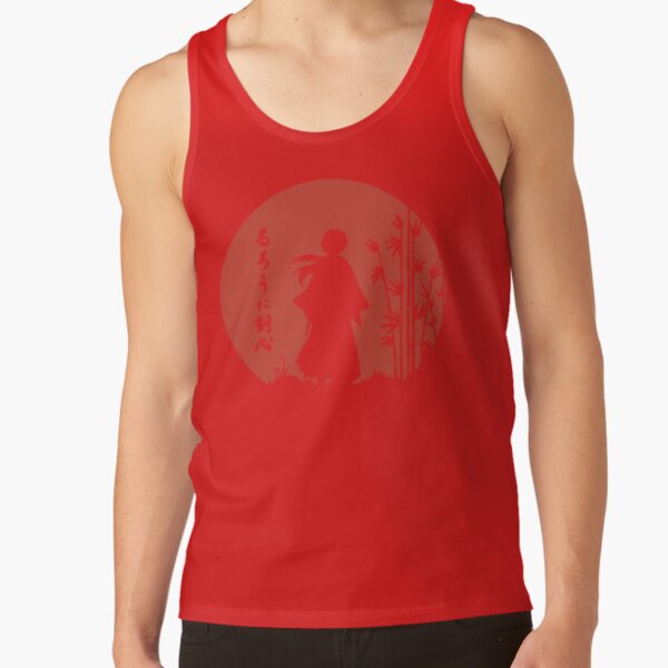 Rurouni Kenshin Retro Vintage Line Himura Kenshin Tank Top - Image 5
