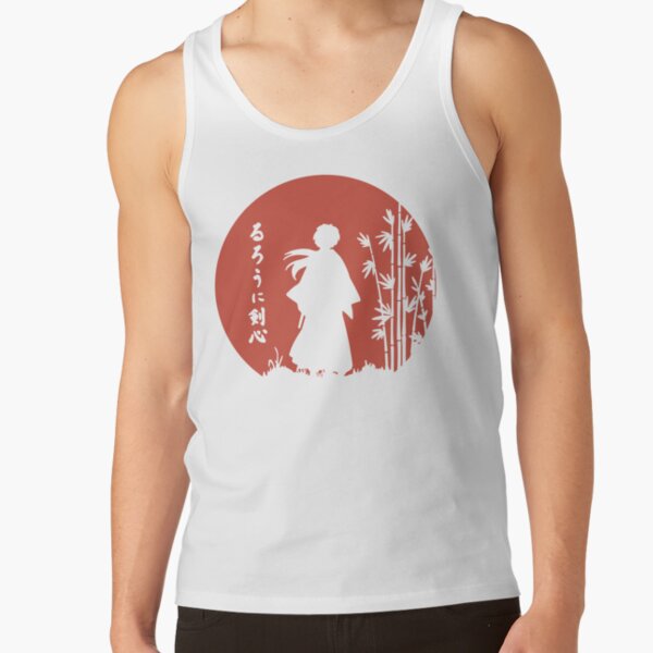 Rurouni Kenshin Retro Vintage Line Himura Kenshin Tank Top - Image 2