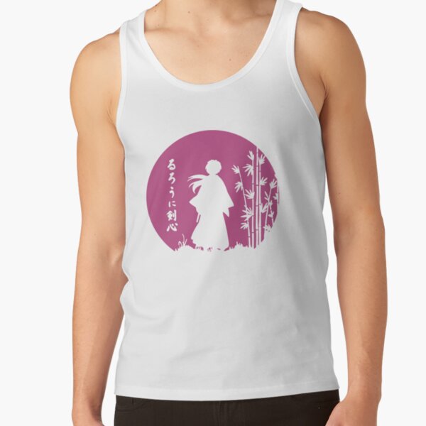 Rurouni Kenshin Retro Vintage 1 Tshirt Tank Top - Image 2