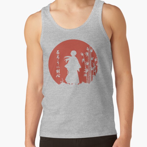 Rurouni Kenshin Retro Vintage Line Himura Kenshin Tank Top - Image 4