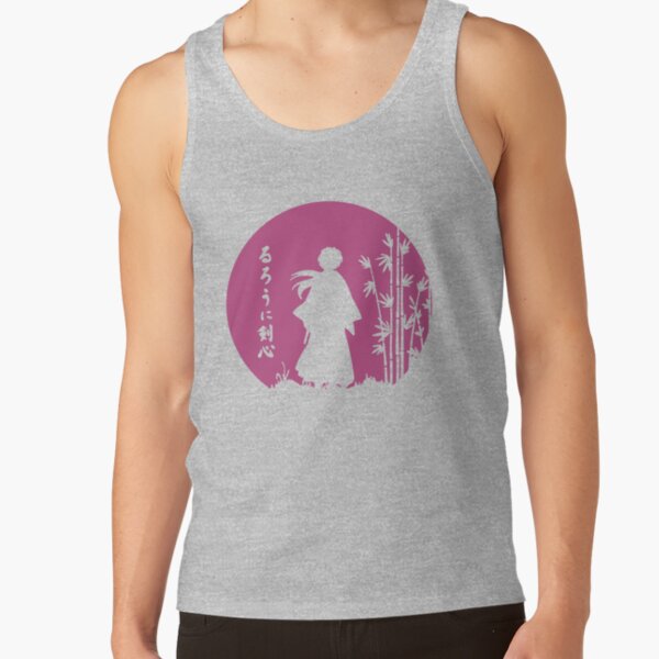 Rurouni Kenshin Retro Vintage 1 Tshirt Tank Top - Image 4