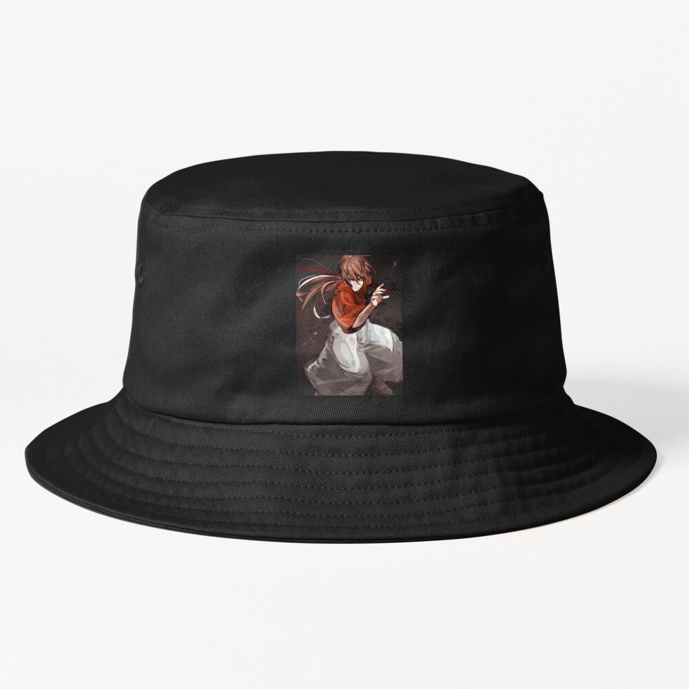 Himura Kenshin Rurouni Kenshin Drawing For Otaku Bucket Hat