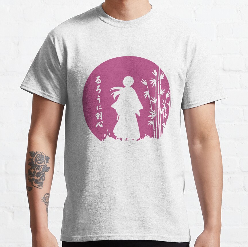 Rurouni Kenshin Retro Vintage 1 Tshirt T-shirt - Image 2