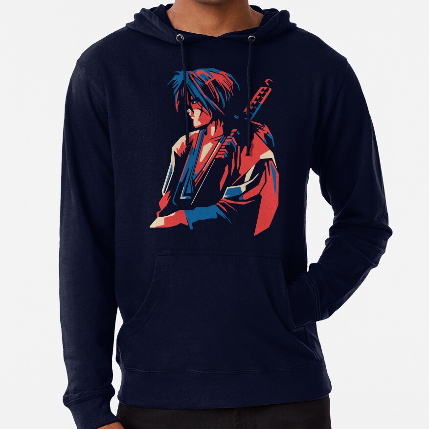 Rurouni Kenshin Retro Vintage Line Hoodie - Image 6