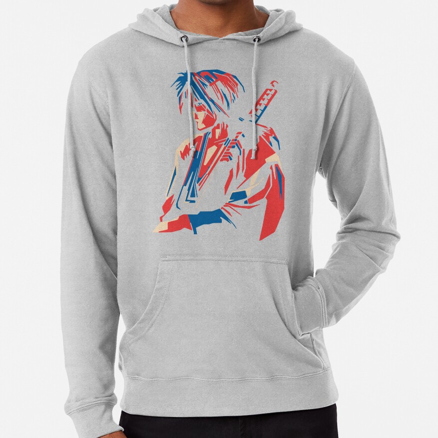 Rurouni Kenshin Retro Vintage Line Hoodie - Image 5