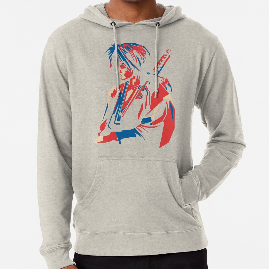 Rurouni Kenshin Retro Vintage Line Hoodie - Image 4