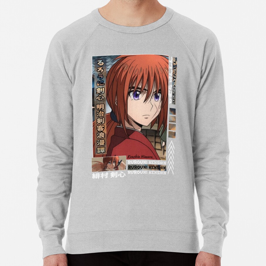 Kenshin Himura Rurouni Kenshin Meiji Kenkaku Romantan Sweatshirt - Image 5