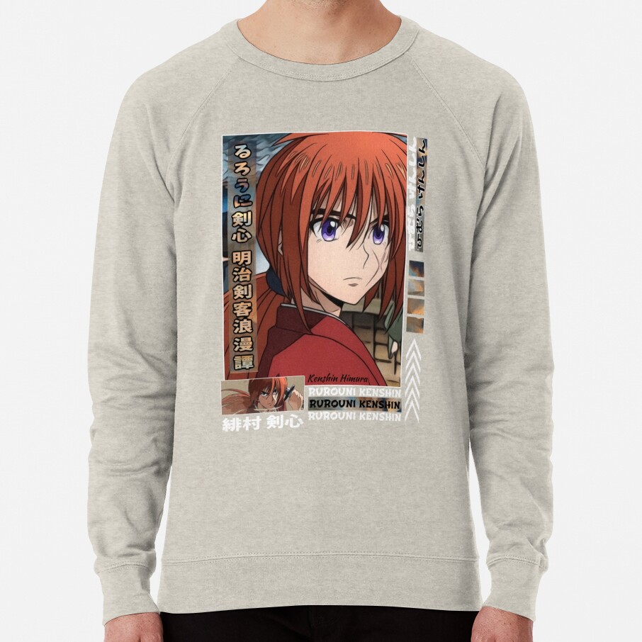 Kenshin Himura Rurouni Kenshin Meiji Kenkaku Romantan Sweatshirt - Image 4