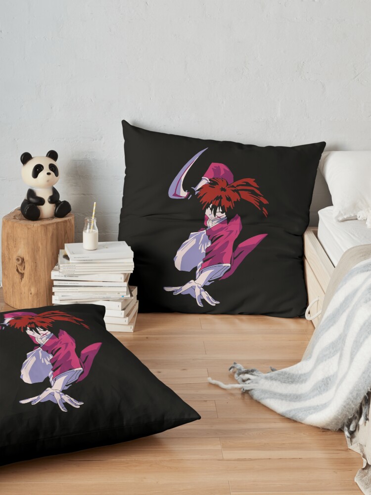 Men Women Team Rurouni Battosai Vintage Photography Throw Pillow - Image 2