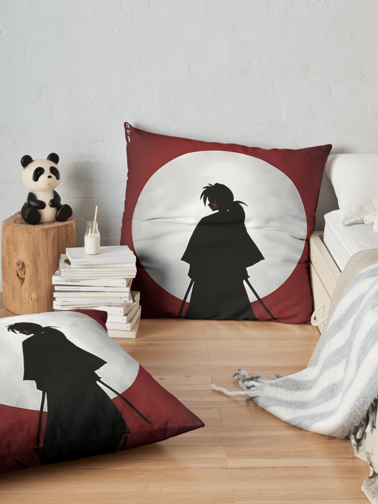 Rurouni Kenshin White Moon Throw Pillow - Image 2