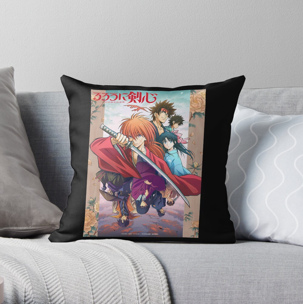 Rurouni Kenshin Remake Throw Pillow