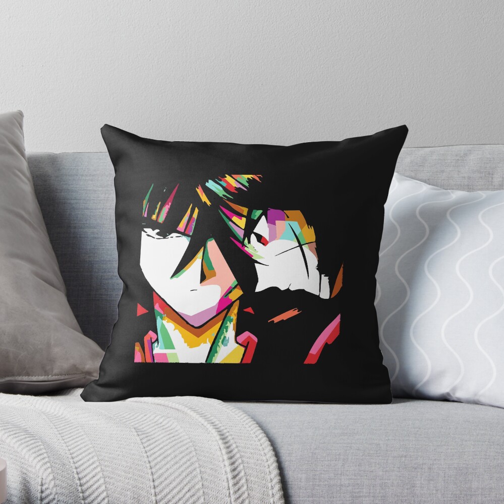 Rurouni Kenshin Himura Kenshin Faces Throw Pillow