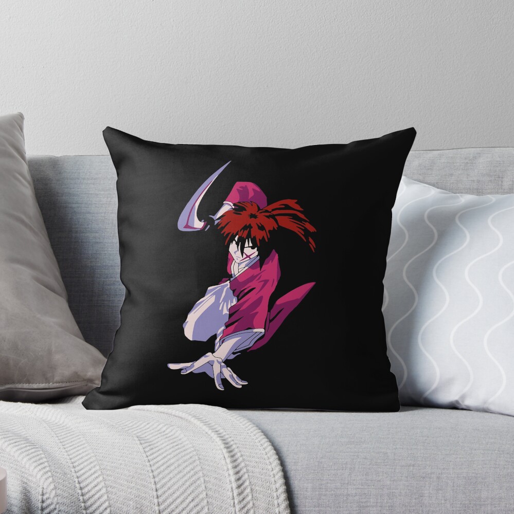 Men Women Team Rurouni Battosai Vintage Photography Throw Pillow