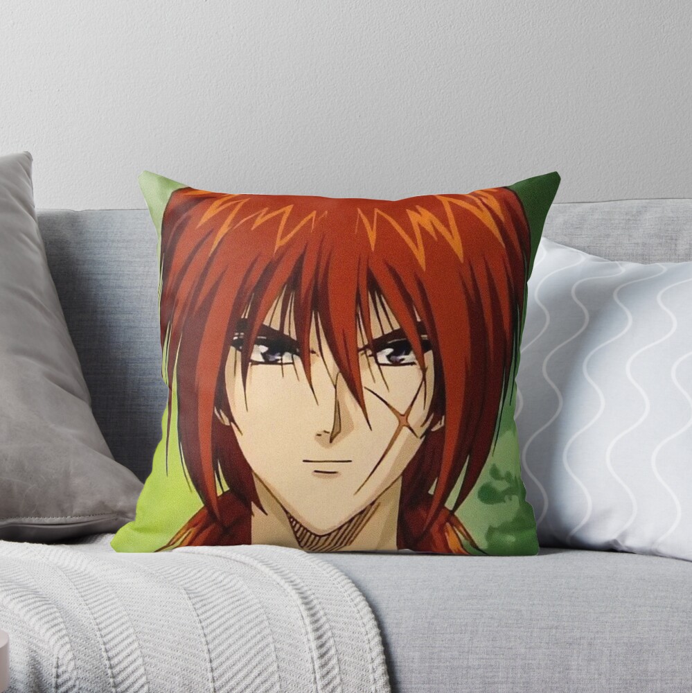 Rurouni Kenshin Face Throw Pillow