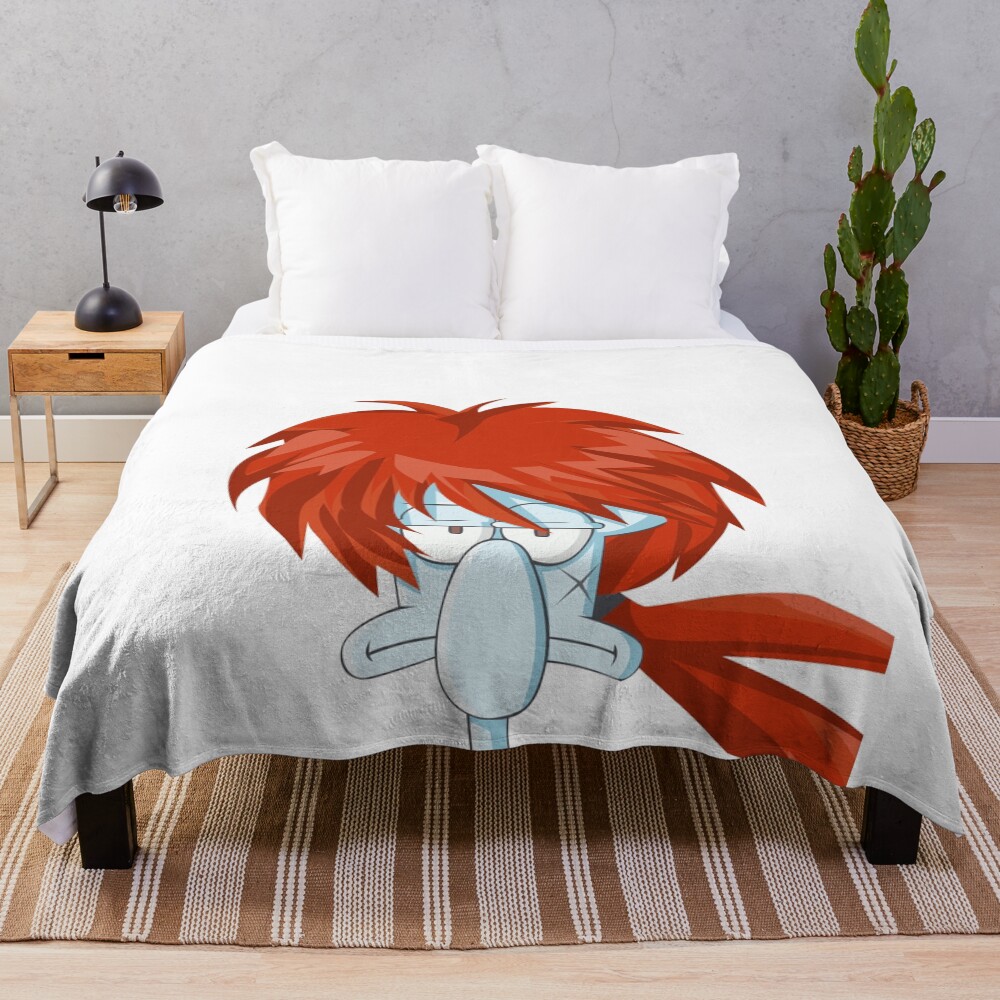 Rurouni Kenshin Squidward Throw Blanket
