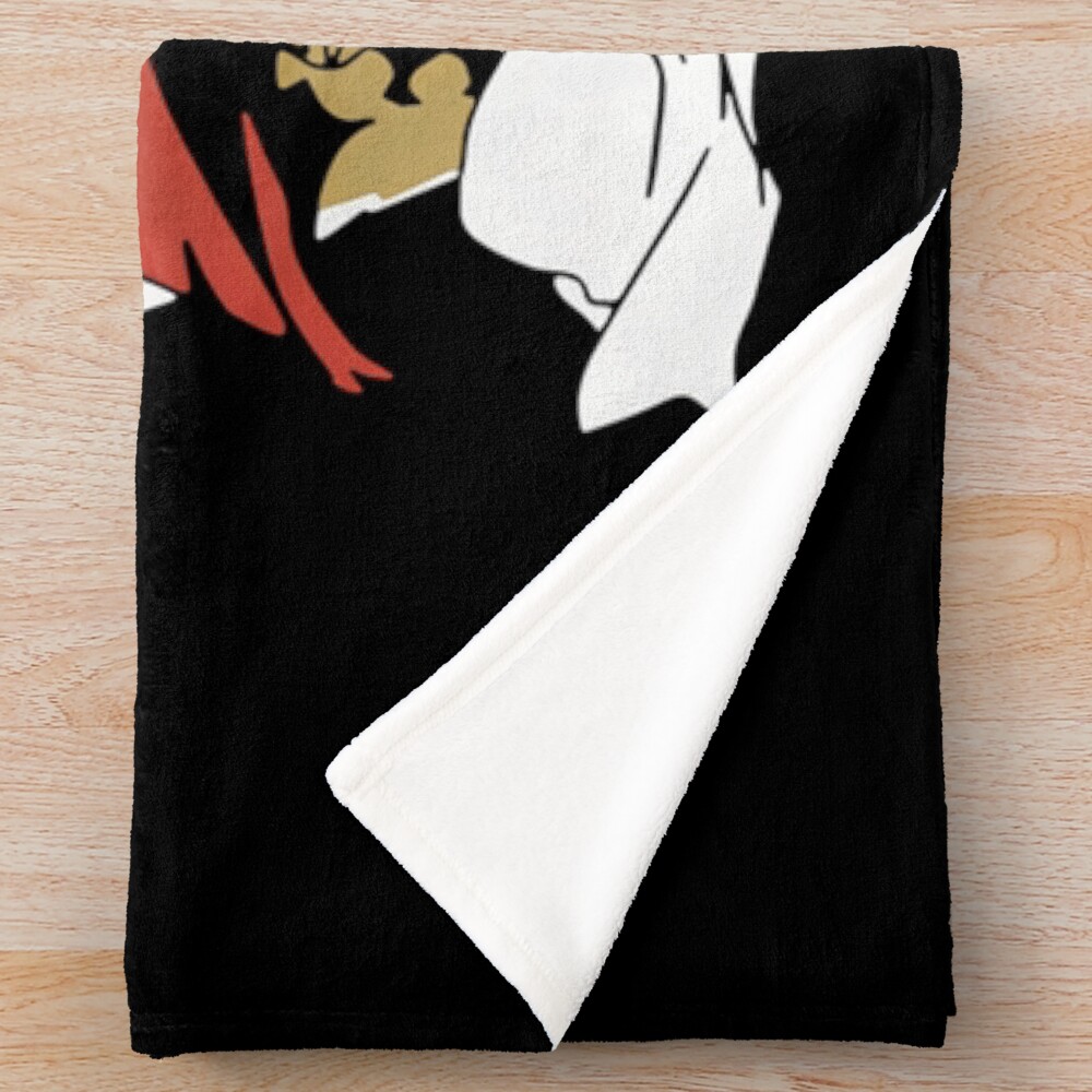 Rurouni Kenshin Retro Vintage Characters Throw Blanket - Image 2