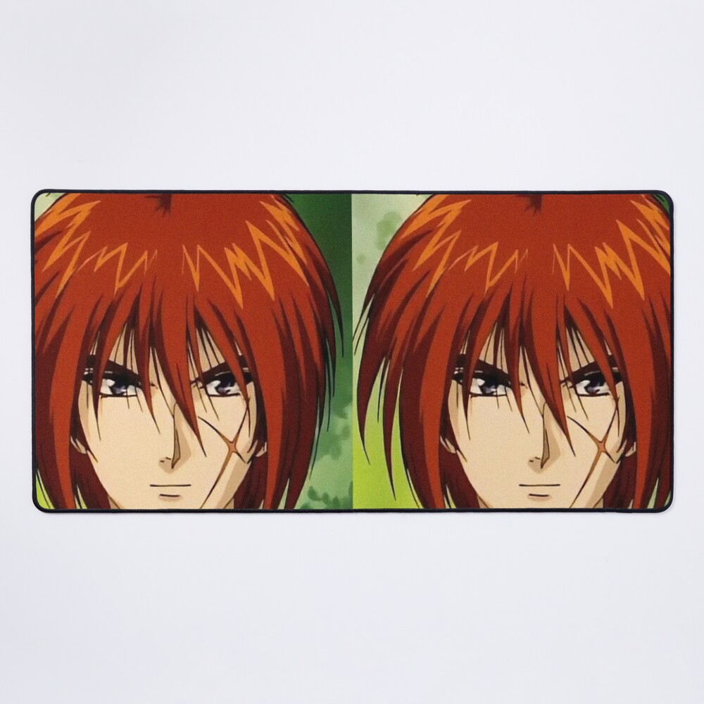 Rurouni Kenshin Double Himura's Face Mouse Pad