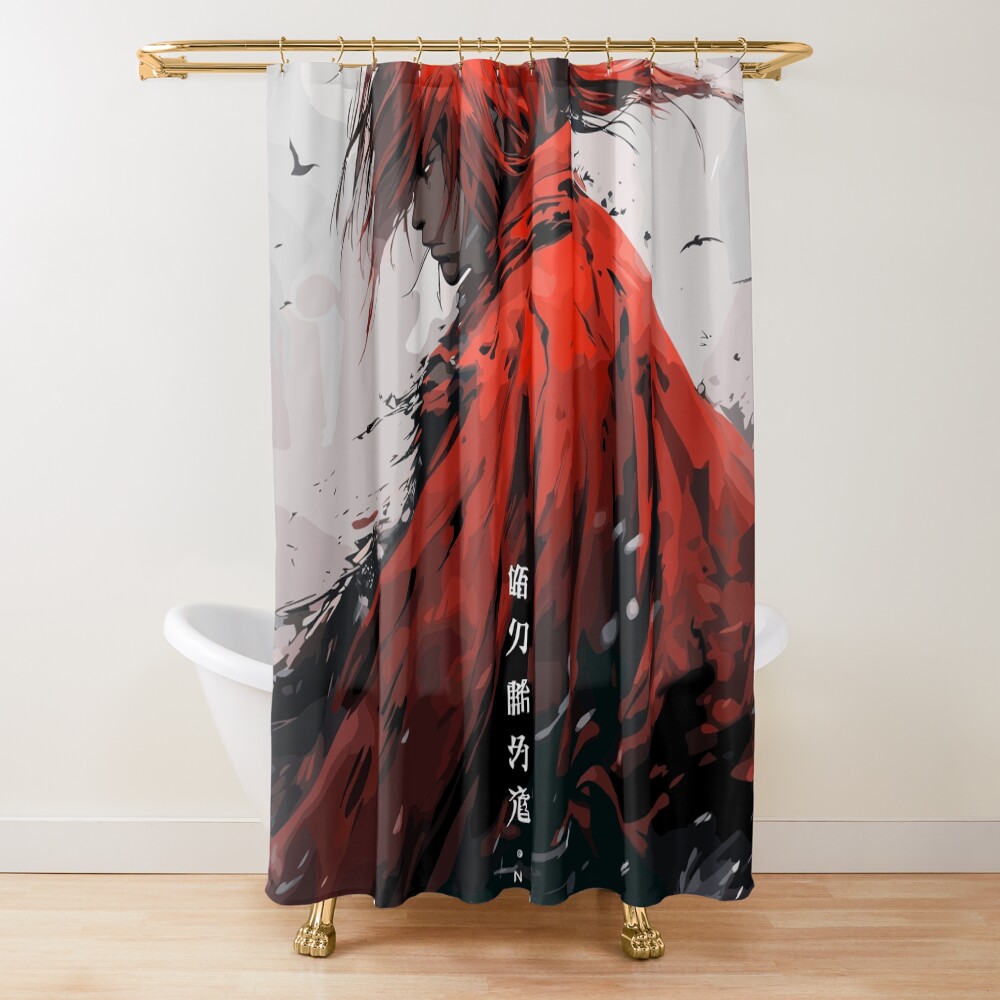 Hot Anime Rurouni Kenshin Shower Curtain