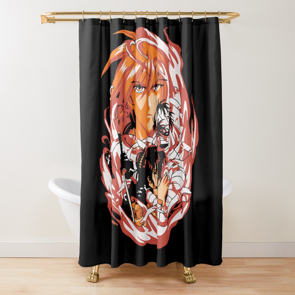 Rurouni Kenshin Himura Looking Shower Curtain
