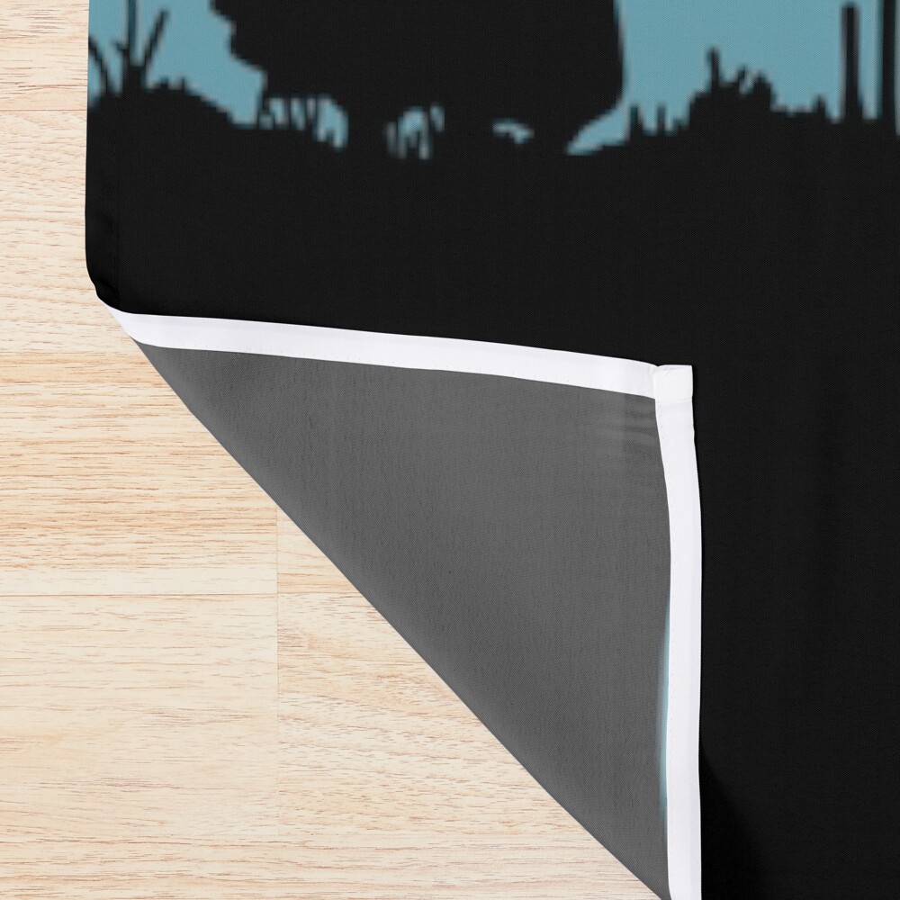 Rurouni Kenshin Blue V1 Tshirt Shower Curtain - Image 2