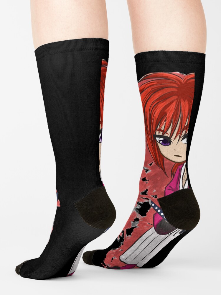 Chibi Rurouni Pink Socks - Image 2