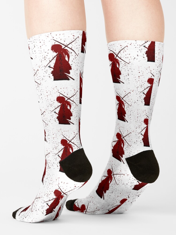 Rurouni Kenshin Samurai X Anime Battousai Socks - Image 2