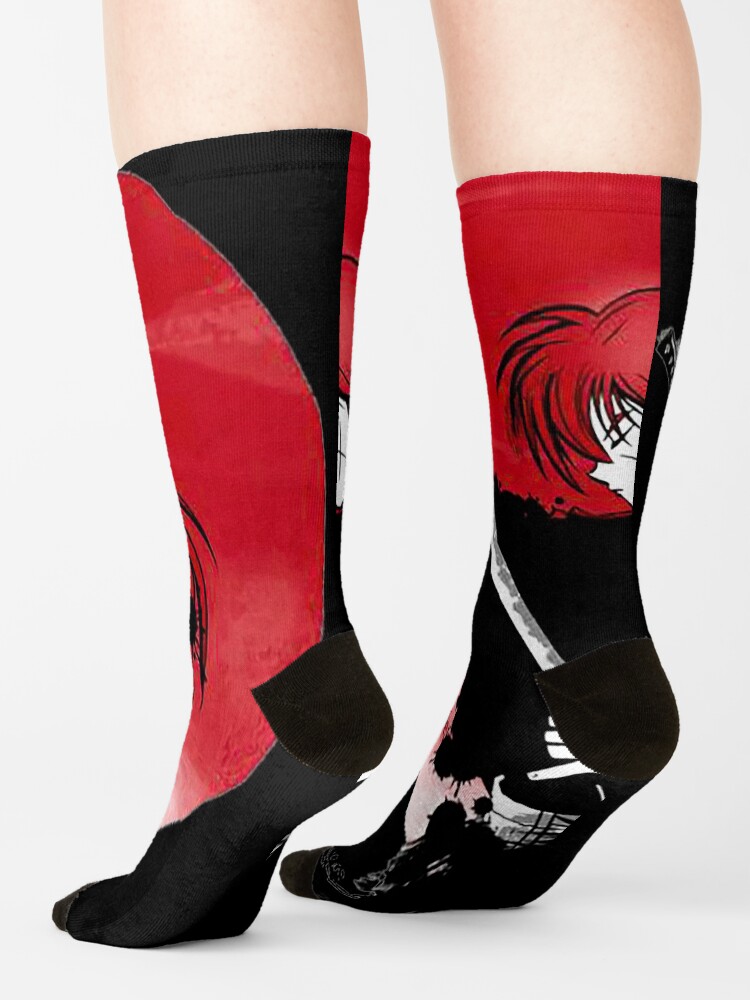 Rurouni Kenshin Red Moon Socks - Image 2