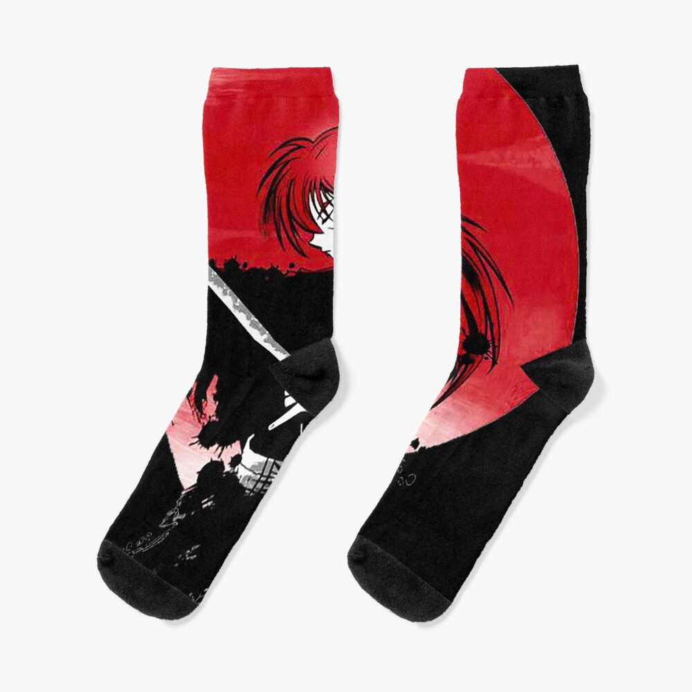 Rurouni Kenshin Red Moon Socks