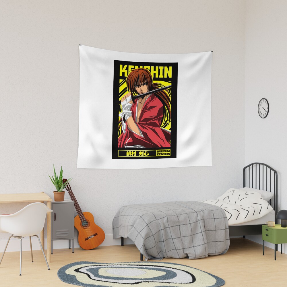 Rurouni Kenshin Anime Design Tapestry