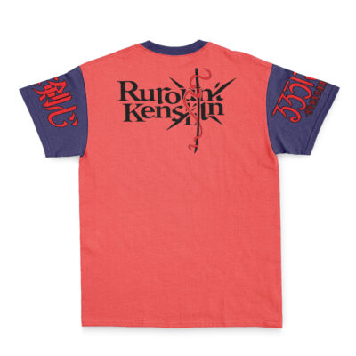 Himura Rurouni Kenshin Streetwear T Shirt BACK Mockup - Rurouni Kenshin Merch